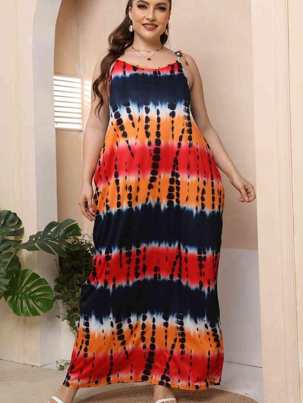 Plus Size Andie Tie-Dye Maxi Dress